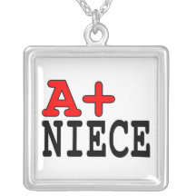 Funny Gifts for Nieces : A+ Niece Custom Jewelry