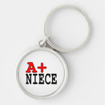 Funny Gifts for Nieces : A+ Niece Keychains