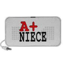 Funny Gifts for Nieces : A+ Niece Laptop Speakers