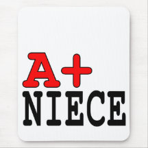 Funny Gifts for Nieces : A+ Niece Mousepads
