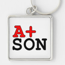 Funny Gifts for Sons : A+ Son Key Chains