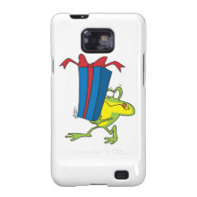 funny giving present froggy frog animal cartoon samsung galaxy s case