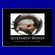 Funny Government Employee Postcard postcards