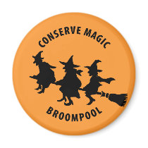 Funny Halloween Witches magnets