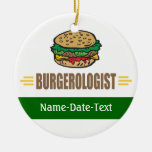 Funny Hamburger Christmas Ornaments