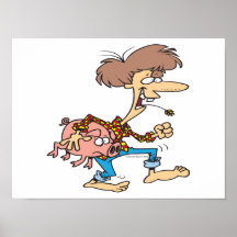 funny hillbilly redneck with pig cartoon print