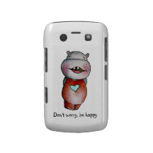Funny Hippo Blackberry Case