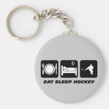 Funny hockey key chain