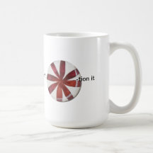 Funny Holiday Peppermint Candy Coffee Mugs