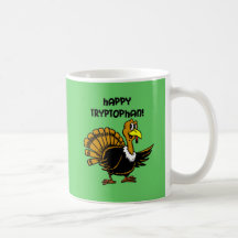 Funny holiday turkey mug