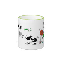 Funny Horse & Llama Cartoon Mug