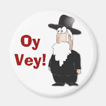 Funny Jewish rabbi - cool cartoon Refrigerator Magnet