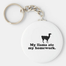 Funny Llama Keychain
