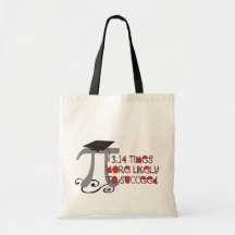 Funny Math Pi Senior Graduate Bags