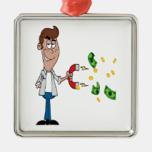 funny money magnet cartoon ornament