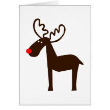 Funny moose elk greeting cards
