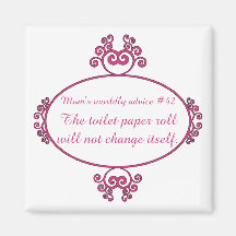 Funny mum advice on t-shirts and gifts for mum. magnet