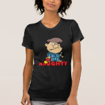funny naughty boy gets coal cartoon tee shirt