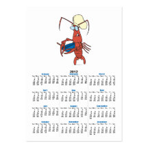 funny nervous lobster chef cooking business card template