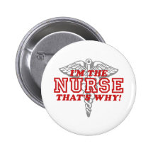 Funny Nurse Button