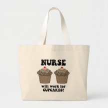 Funny nurse tote bag