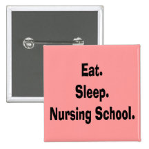 Funny Nursing Student Gifts Button