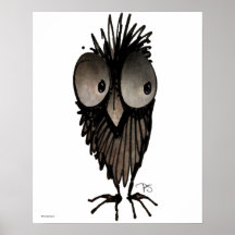 Funny Owl Print