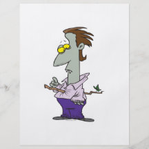 funny pierced vampire cartoon character custom flyer