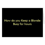 Funny Postcards - For blondes and well blondes