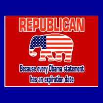 Funny Republican Obama postcards