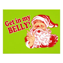 Funny Santa Claus Christmas Cards Custom Announcement