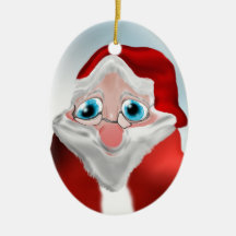 funny santa claus ornament