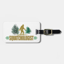 Funny Sasquatch Hunter Tag For Bags
