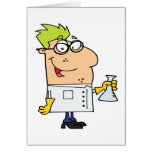 funny science nerd cartoon character card