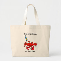 Funny scuba tote bag