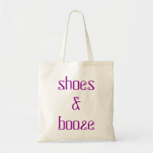 funny 'shoes & booze' bachelorette hens night bag