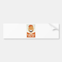 Funny side up! bumper sticker