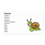 Funny snail business card template