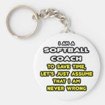Funny Softball Coach T-Shirts and Gifts Key Chain