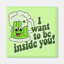 Funny St Patricks Day Irish Fridge Magnet