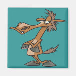funny stubborn horse cartoon magnet