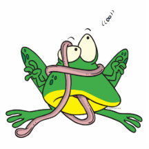 funny tangled tongue froggy frog photo cut outs