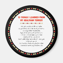 Funny Things I Learned From My Sealyham Terrier Fridge Magnets