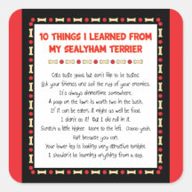 Funny Things I Learned From My Sealyham Terrier Stickers