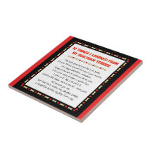 Funny Things I Learned From My Sealyham Terrier Ceramic Tile