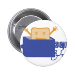 funny toaster icon pin
