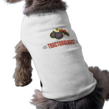 Funny Tractor Pet Tee Shirt