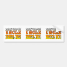 Funny Uncles Parties Worlds Greatest Uncle Beer Me Bumper Stickers