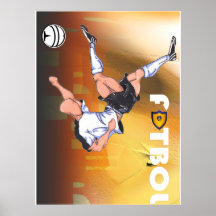 Futbol Striker Print