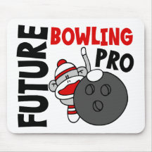 Future Bowling Pro Sock Monkey Mousepad